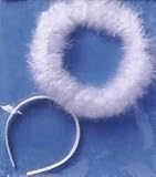 BLACK or WHITE - Marabou Feather Costume Angel Halo