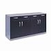 Buffet Credenza Doors/Drawers, Mahogany Finish,MLNVBCZDMAH