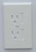 Baby : White 3-Prong One Screw Standard Outlet Cover