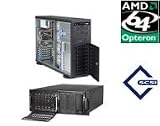 Supermicro Dual Core Opteron 4U/Tower Hot Swap SCSI RAID Server / AMD Dual Core Opteron 2.6GHz, 1GB DDR ECC/REG, 73GB HD x 2 by ANTOnline
