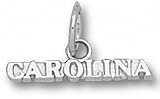 North Carolina Tar Heels Solid Sterling Silver ''CAROLINA'' Pendant