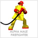 from Stikfas ALPHA MALE FIREFIGHTER - REGULAR PACK Model AFK36R