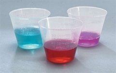 Medicine Cups - Plastic, 1 oz., 50 Pack / Case, 50 Tube / Case, 5,000 Unit / Case