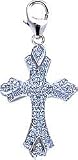 Cross, 14K Gold Diamond Charm