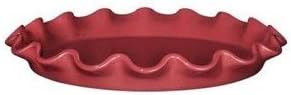 Emile Henry Urban Tart Dish - Ruffled - Raspberry