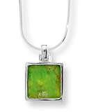 Boma Square Green Turquoise Necklace