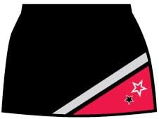 Adult Supernova Uniform Skirt, AS, Black/Red