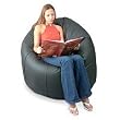 Leather beanbag couch, 'Night' (single) Leather beanbag couch, 'Night' (single)