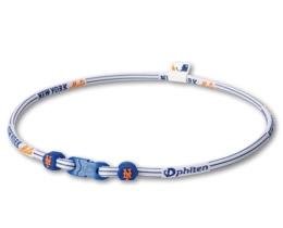 Phiten MLB Authentic X30 Necklace  New York Mets  22 Inches