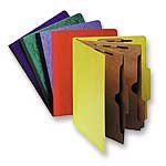 Pendaflex(R) Pressguard(R) Classification Folder With Pocket Dividers, 2 Dividers, 6 Partitions, Letter Size, Light Blue