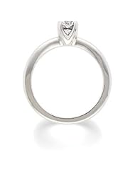 1/2 CT 14K White Gold Round Solstice Solitaire
