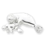 Sterling Silver Manatee with Baby Charm QC2052 21N3CxbEN7L. SL160 Sterling Silver Manatee with Baby Charm QC2052