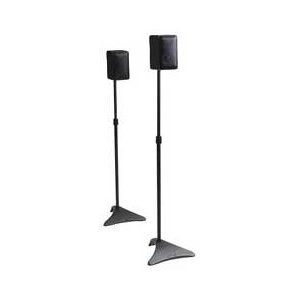 Atlantic Satellite 77305018 2 Speaker Stands (Black) & FREE MINI TOOL BOX (ml)