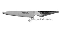 Global 6-Inch 15 cm Serrated Utility, Scallop Knife