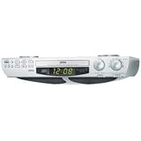 jWIN - JLK733 KITCHEN UNDER CABINET CD PLAYER With AM / FM STEREO DUAL ALARM CLOCK RADIO