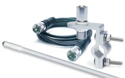 Roadpro 3ft Standard Series Mirror Mount Fiberglass CB Antenna Kit White - Roadpro RP-83W