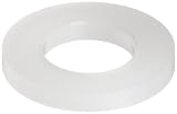 Nylon Flat Washer, DIN, M5, 5.30mm ID, 11.00mm OD, 1mm Thick (Pack of 100)