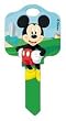 Mickey Mouse Kwikset KW1 House Key Disney