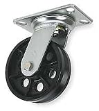 Industrial Grade 1NWD5 Swivel Caster, V Groove, 4 In, 800 Lb