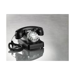 Telefon im Retro-Style mit echter W�hlscheibe und mechanischer Klingel