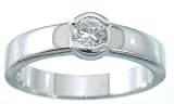 925 Sterling Silver Brilliant Cut Solitaire CZ Ring