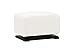 Babyletto Kyoto Ottoman, Ecru Suede