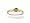 14K Yellow Gold Genuine Round Citrine and Diamond Ring - Size 4