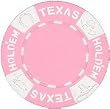 Real Clay No Metal Insert Texas Holdem Poker Chips, 25 11.5 gram Pink Chips
