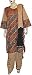 Indian Fashion - Salwar Kameez Printed Embroidered Cotton Multicolored Size L (slk346a)
