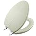 KOHLER K-4717-CP-HV Boucle Tweed Elongated Artful Toilet Seat, Boucle Tweed