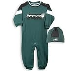 Philadelphia Eagles Newborn/Infant coverall and knit cap set