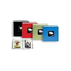 Pioneer Bi-Directional Cloth Frame Photo Album, Bright Cloth Covers, Holds 100 4x6 Photos, 1 Per Page, Color: Apple Red.