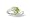 14K White Gold Genuine Oval Peridot and Diamond Ring - Size 4