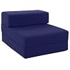 Gilda � Single Chairbed Chair Bed Futon Guest Z in Navy Cotton - more fabrics and colours available see our Amazon Store