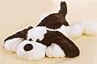 Aurora Plush 12" Duff, Black & White Flopsie Dog