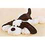 Aurora Plush 12" Duff, Black & White Flopsie Dog