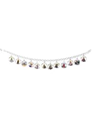 Sterling Silver Enamel Medal Saints Bracelet