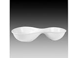 Fitz and Floyd Gourmet 501/146 Amoeba Divided Serving Dish, 2-Sections 14.43x8.97x14.04-in.