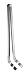 Rösle Grillzange gebogen 35,5 cm