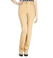 Straight Leg Plain Denim Jeans