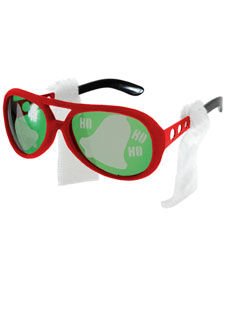 Elope Inc Adult Holiday Rock N Roller Glasses with Sideburns