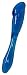 Orion 522511 Dildo Galaxia Blue aus Jelly-Gleitmaterial, 18 cm lang, Ø 1,5 cm-3 cm