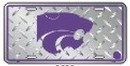 Kansas State Wildcats License Plate (Diamond Plate)