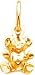 10K Yellow Gold 3D Teddy Bear Charm