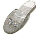 Mesh Chinese Slippers for weddings And Casual Wear (Silver)