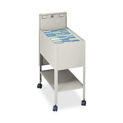 Safco Extra Deep Mobile Tub File with Lock, Letter Size Putty On Sale