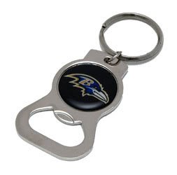 Baltimore Ravens Black Bottle Opener Keychain