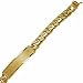 14kt Yellow Gold Curb Link ID Men's Bracelet