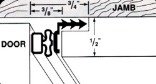 Tools & Hardware : Magnetic Door Weatherstrip