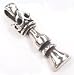 QUEEN CHESS PIECE Silver Tone Pewter PENDANT Necklace
